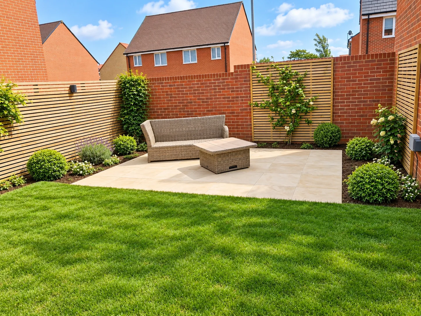 Italian Contemporary Garden Design in its early stages of growth